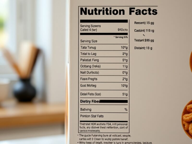 How to Read a Cereal Box Nutrition Facts Label