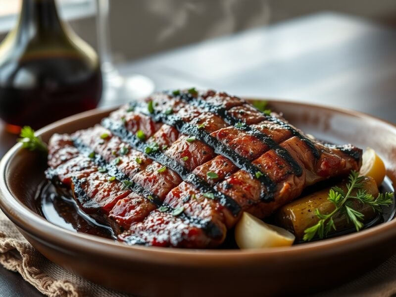 Perfectly Charred Grilled Flank Steak