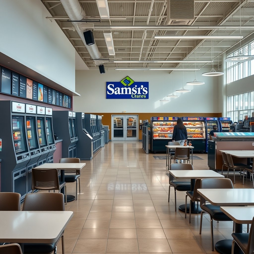 Professional clean featured image representing sam's club food court for article "Sam's Club Food Court Guide: Menu, Hours, and Membership Rules"