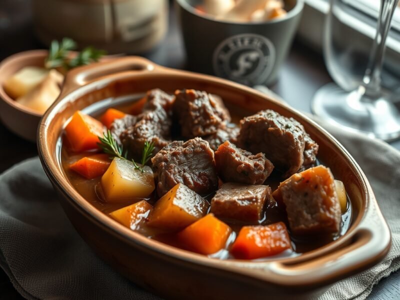 Slow Simmered Beef and Root Vegetable Stew