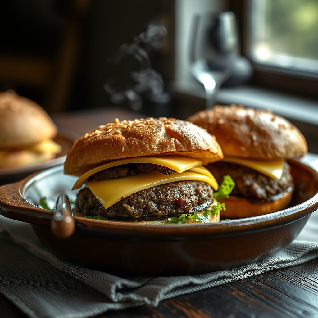 Crispy Cast Iron Double Smash Burgers